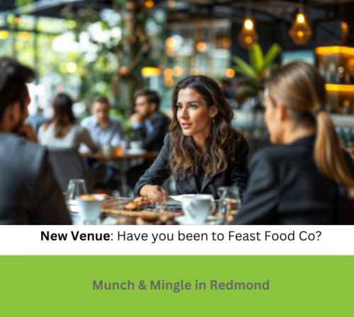 Munch & Mingle gathering in Redmond April 3