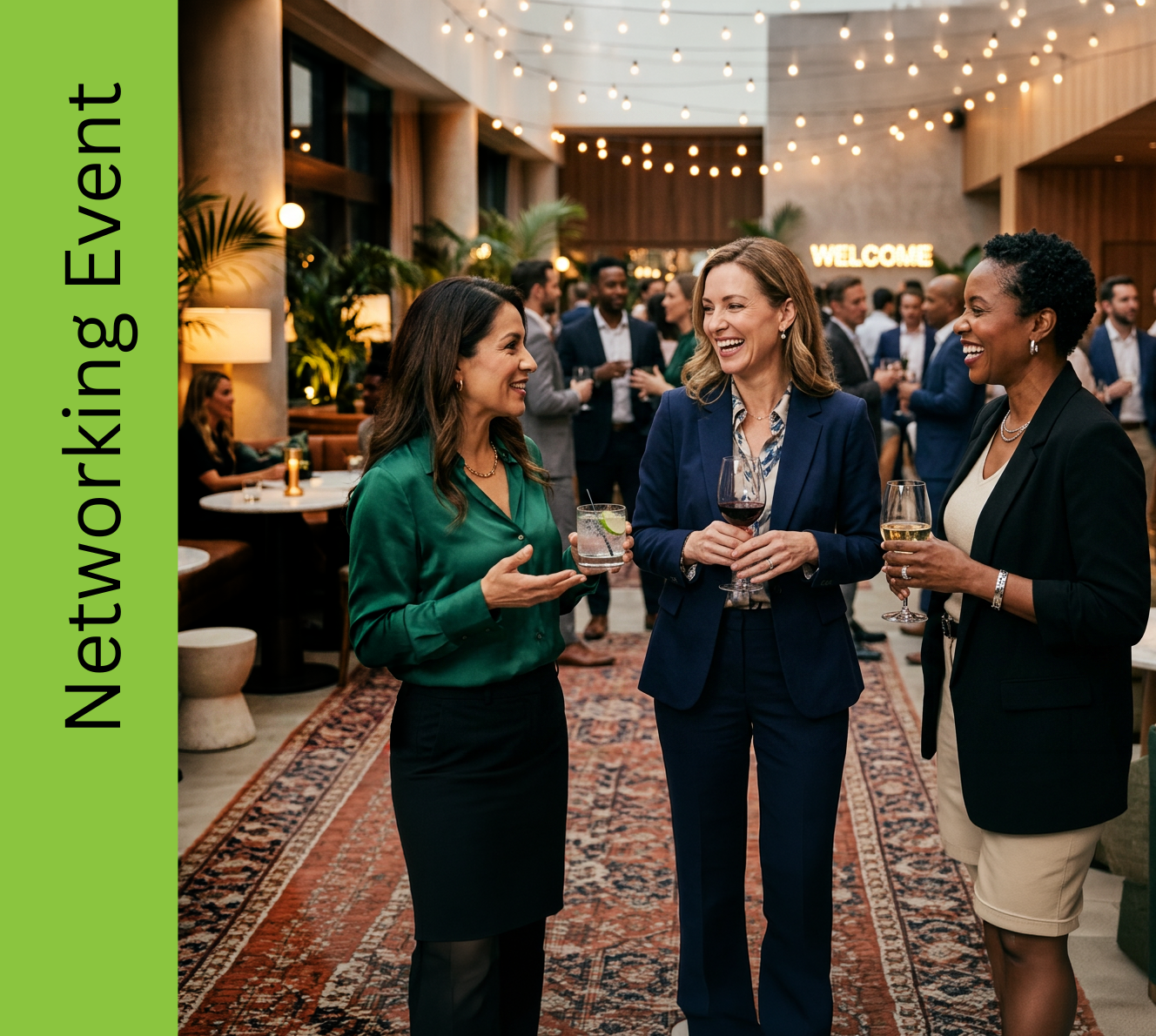 Business women networking at Bend Wine Bar